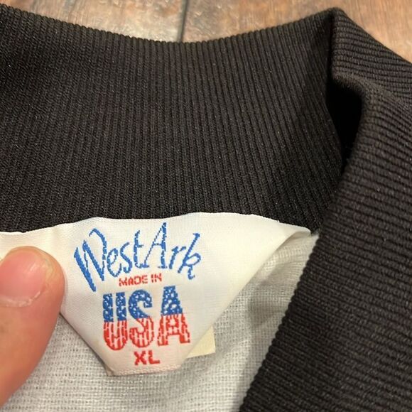 Vtg Pontiac Fiero Wings Racing satin bomber jacket embroidered Scott Uzzel XL - Picture 4 of 12